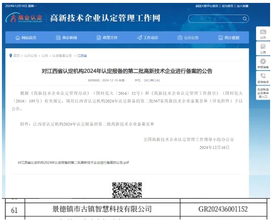 喜報！市古鎮(zhèn)智慧公司成功通過高新技術(shù)企業(yè)認(rèn)定